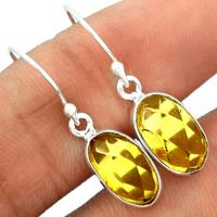 Faceted Baltic Amber Earring-BARE55