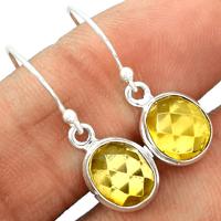 Faceted Baltic Amber Earring-BARE58