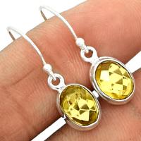 Faceted Baltic Amber Earring-BARE66