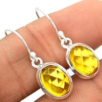 Faceted Baltic Amber Earring-BARE9
