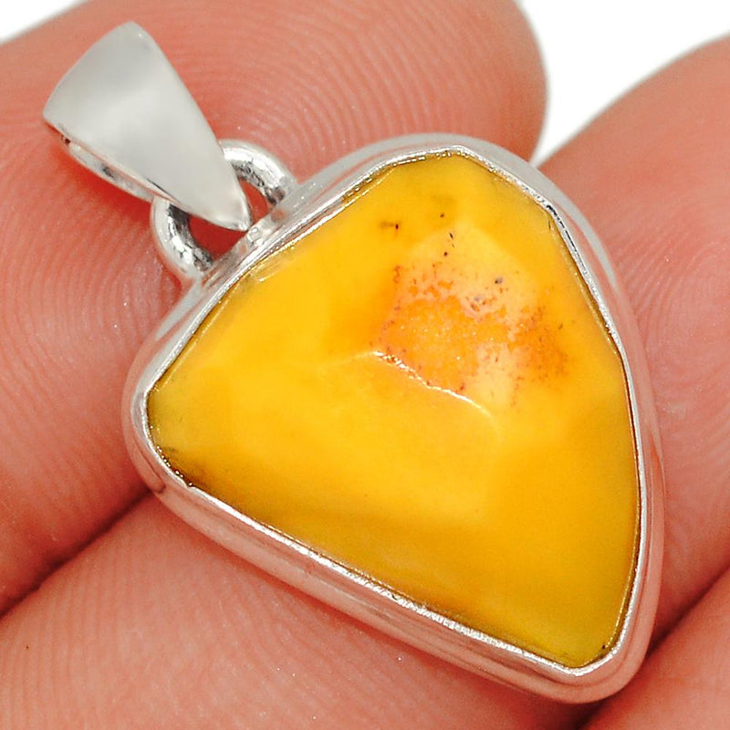 1.1" Faceted Baltic Amber Pendants - BARP198