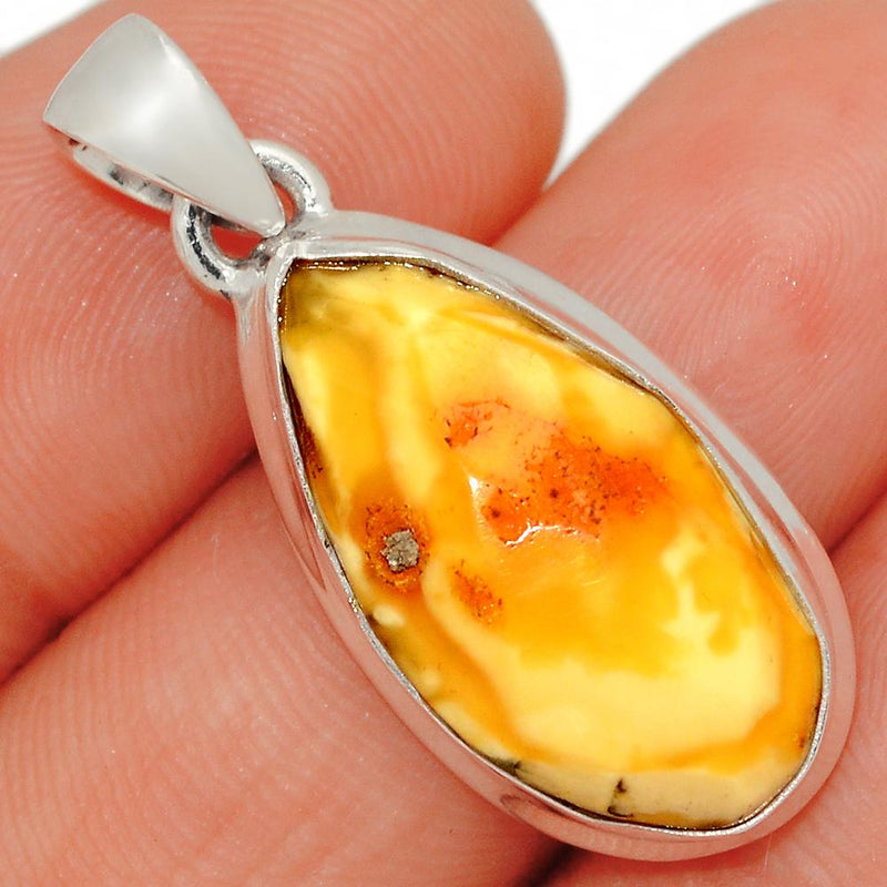 1.2" Faceted Baltic Amber Pendants - BARP203