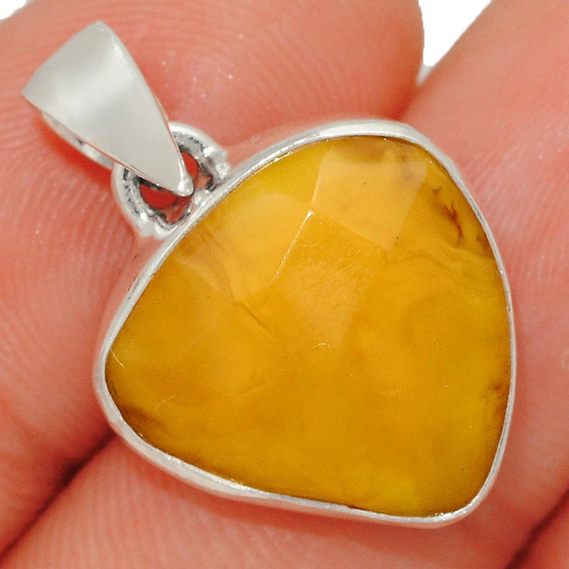1" Faceted Baltic Amber Pendants - BARP212