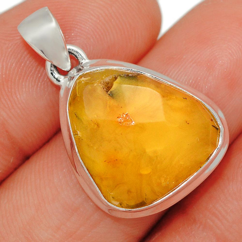 1.1" Faceted Baltic Amber Pendants - BARP231