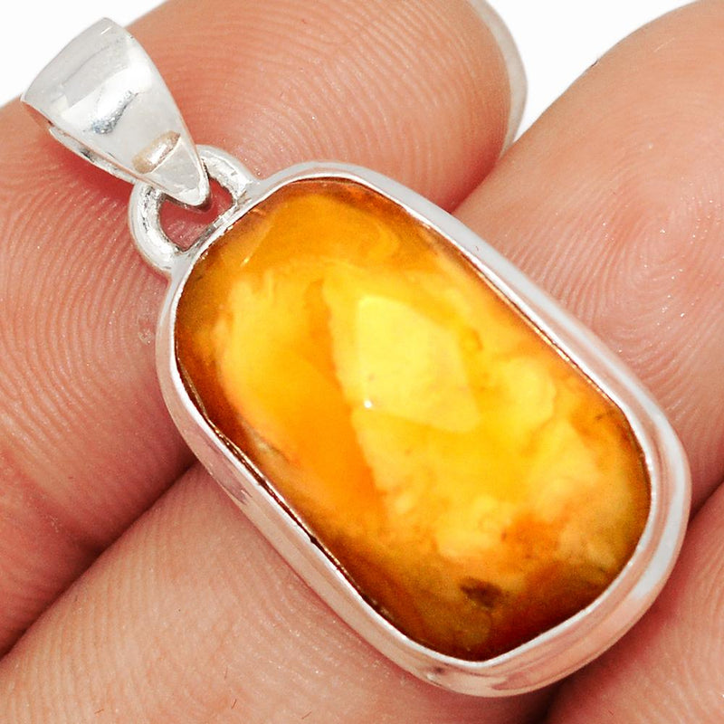 1.2" Faceted Baltic Amber Pendants - BARP256