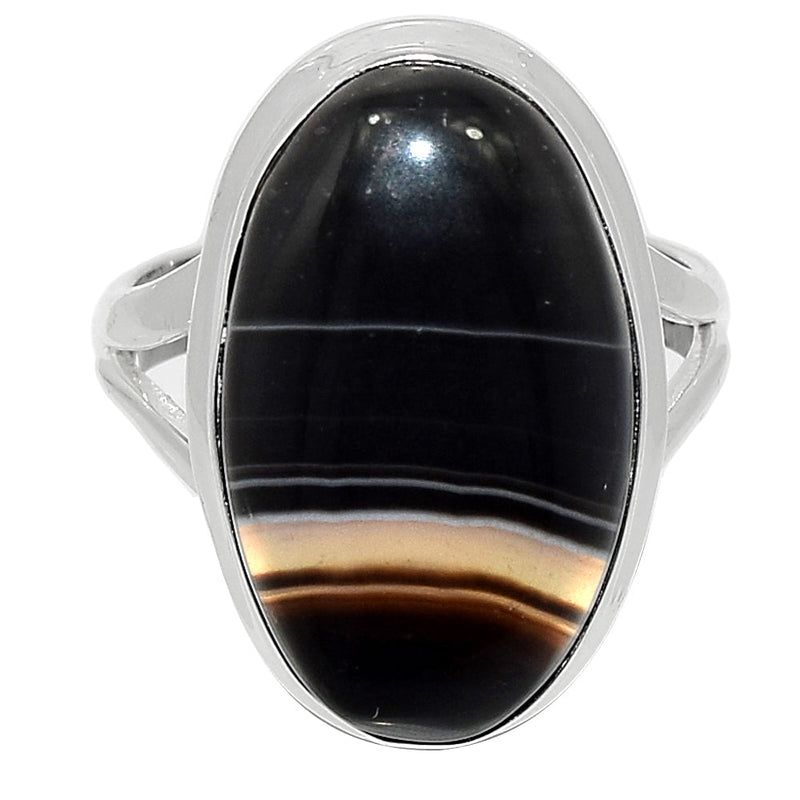 Black Banded Agate Ring - BBAR1000