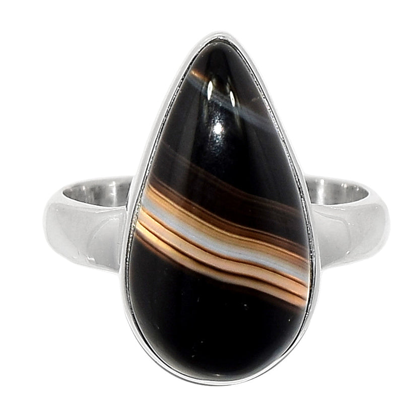 Black Banded Agate Ring - BBAR1001