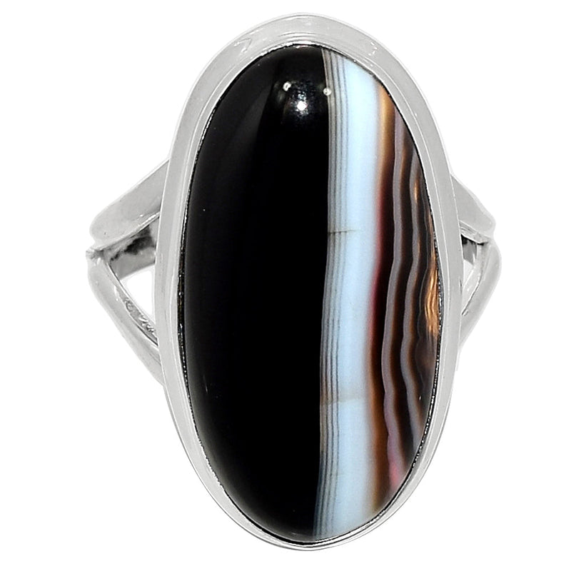 Black Banded Agate Ring - BBAR1003