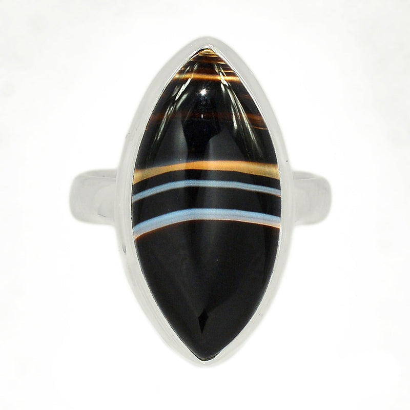 Black Banded Agate Ring - BBAR901