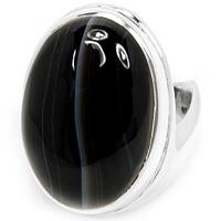 Black Banded Agate Ring-BBAR92