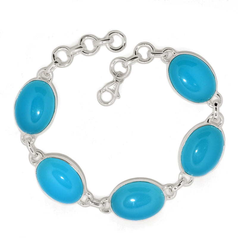 8" Blue Chalcedony Bracelets - BCDB111