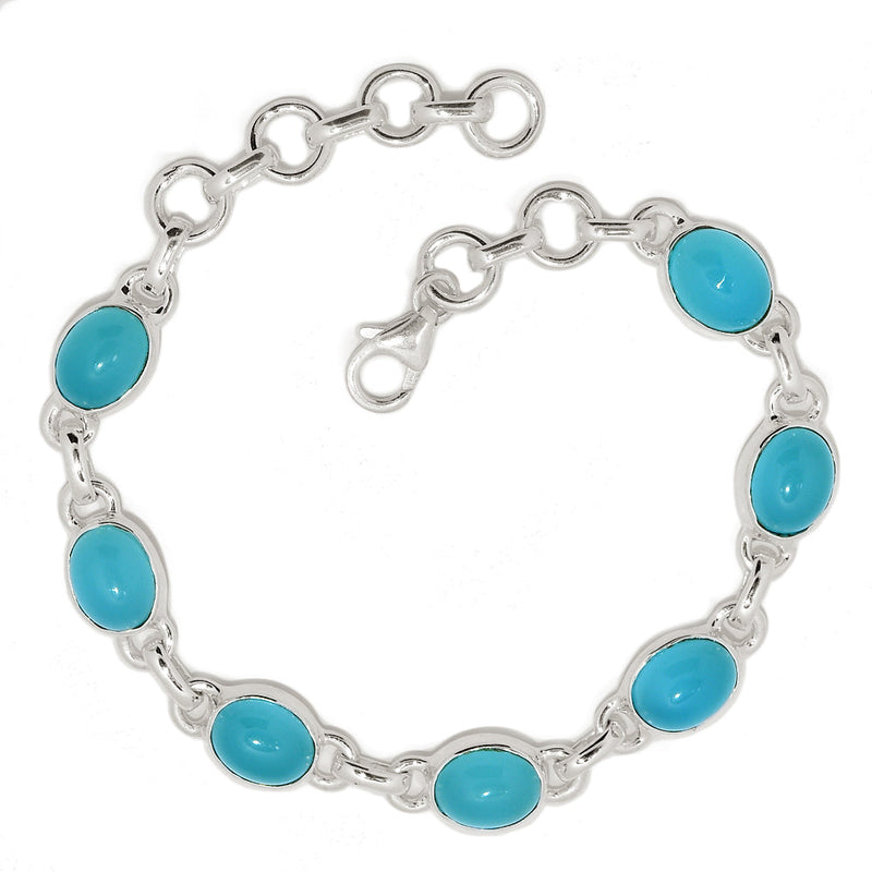 8" Blue Chalcedony Bracelets - BCDB128