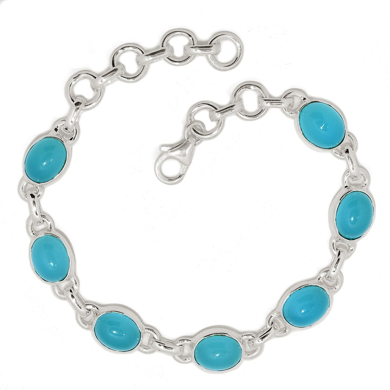8" Blue Chalcedony Bracelets - BCDB130