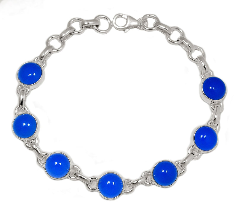 8.7" Blue Chalcedony Bracelets - BCDB32