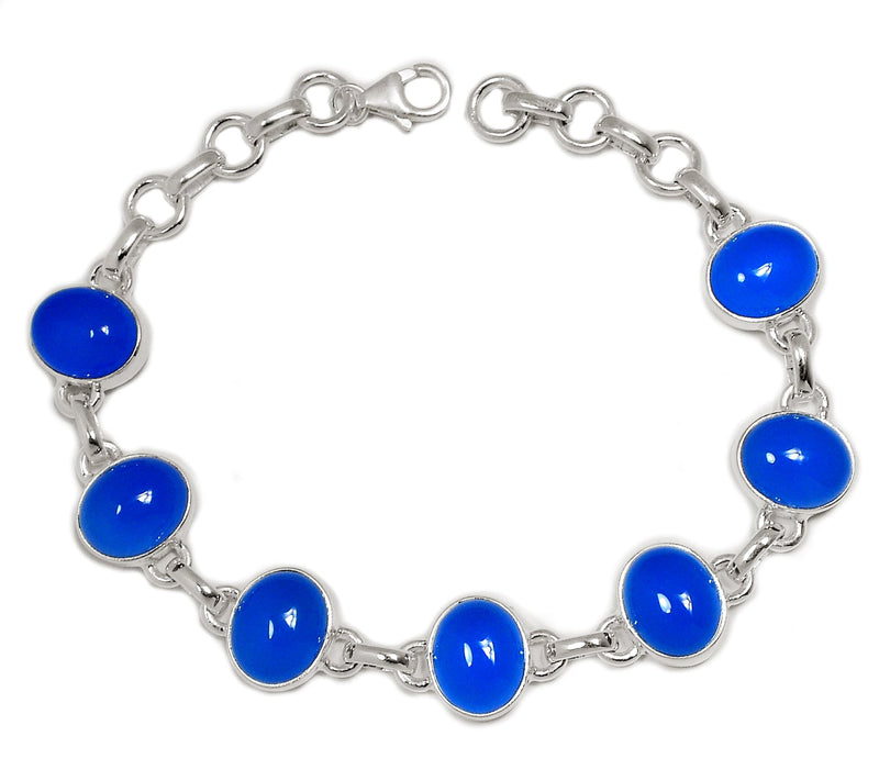 8.6" Blue Chalcedony Bracelets - BCDB40