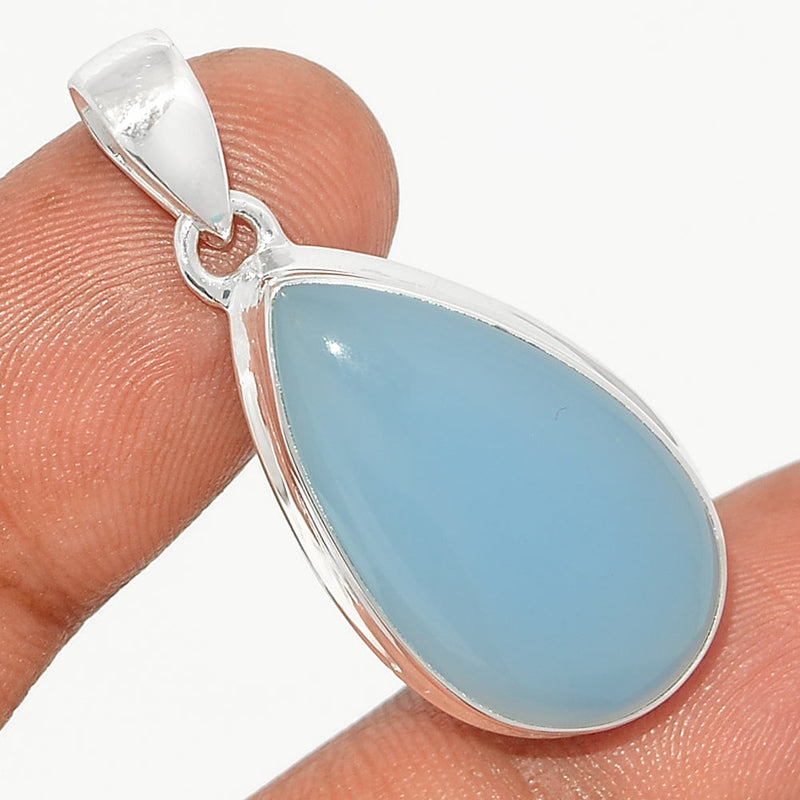 1.5" Blue Chalcedony Pendants - BCDP836