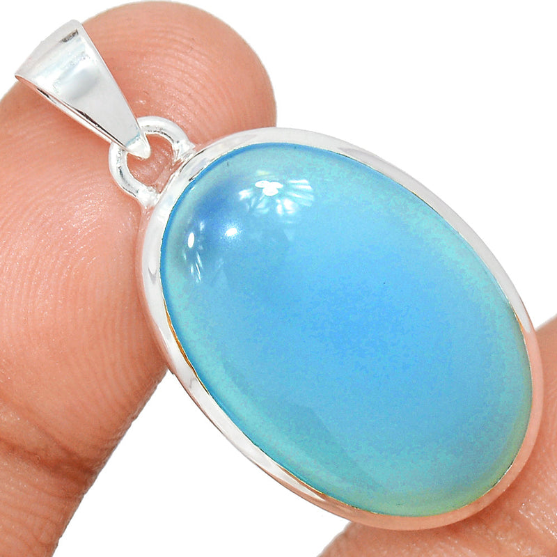 1.5" Blue Chalcedony Pendants - BCDP845