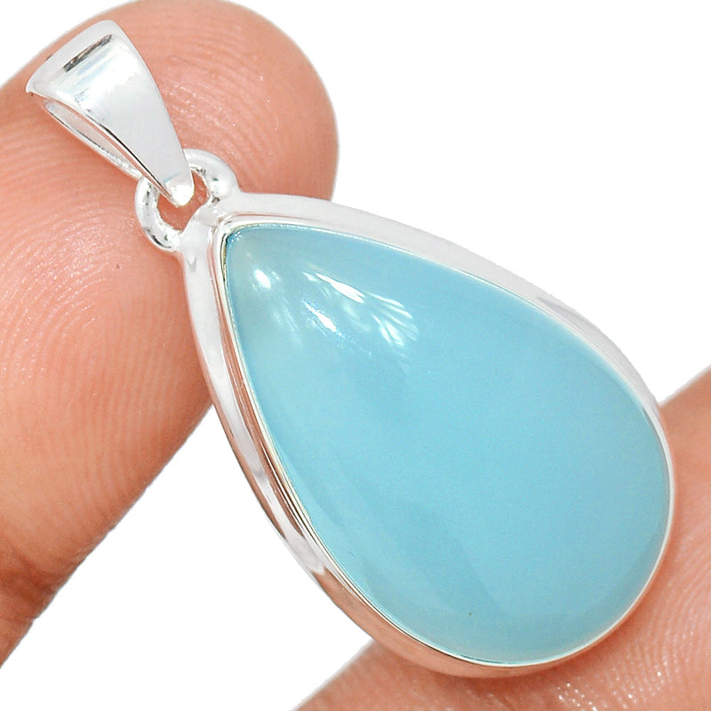 1.5" Blue Chalcedony Pendants - BCDP856