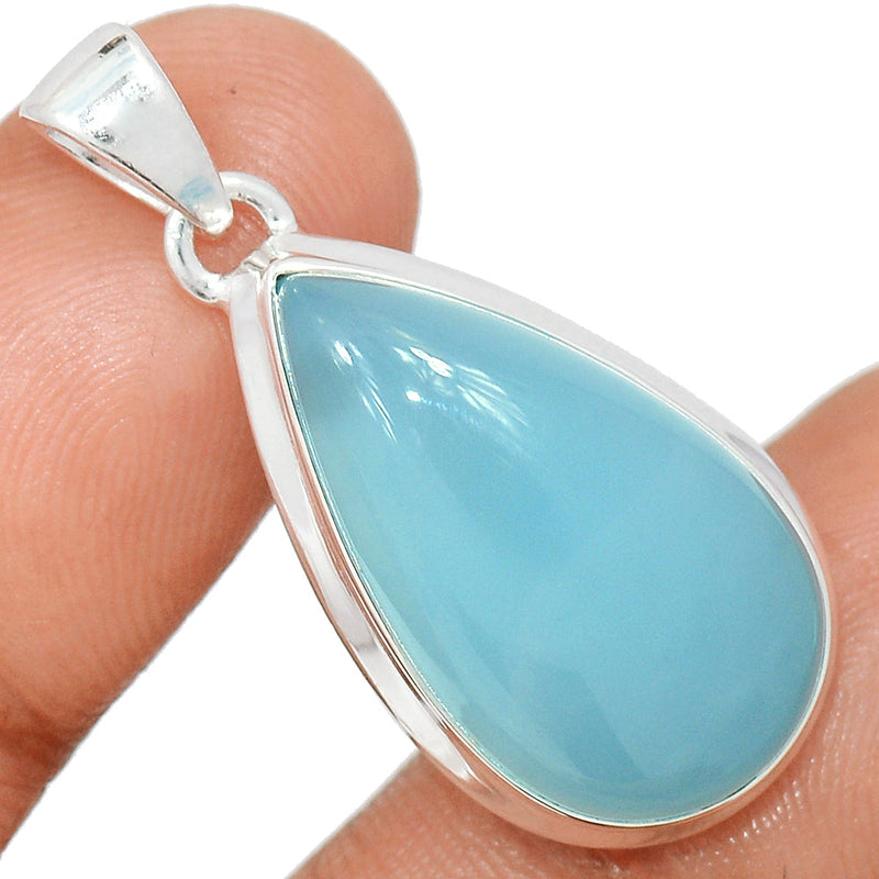 1.5" Blue Chalcedony Pendants - BCDP867