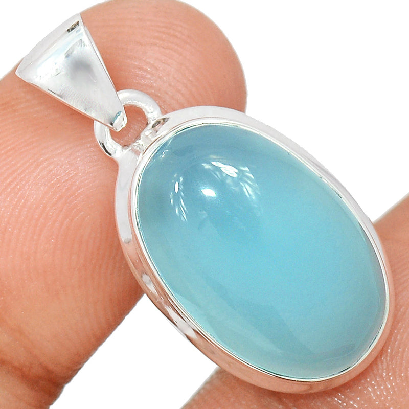 1.2" Blue Chalcedony Pendants - BCDP869