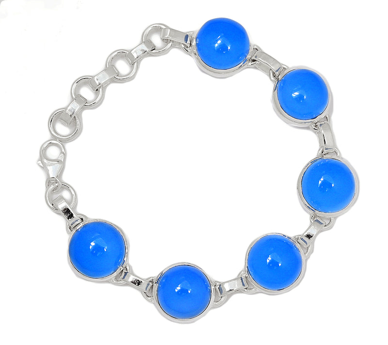 7.7" Blue Chalcedony Bracelets - BCDB68