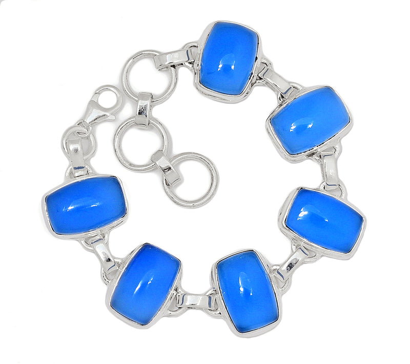 7.5" Blue Chalcedony Bracelets - BCDB75