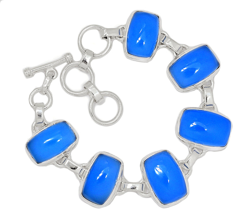 7.5" Blue Chalcedony Bracelets - BCDB77