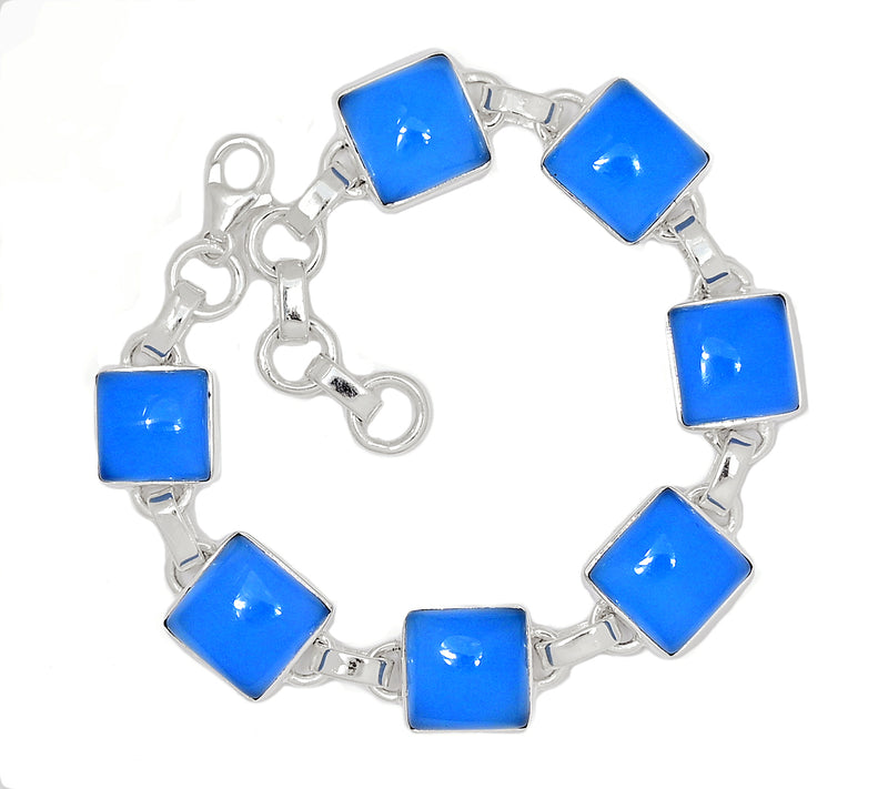 8" Blue Chalcedony Bracelets - BCDB78