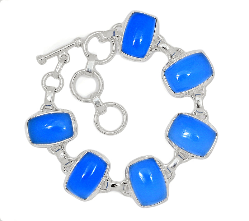 7.7" Blue Chalcedony Bracelets - BCDB80