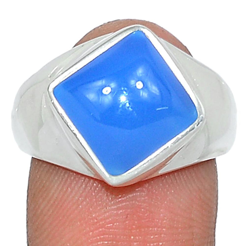 Solid - Blue Chalcedony Ring - BCDR811
