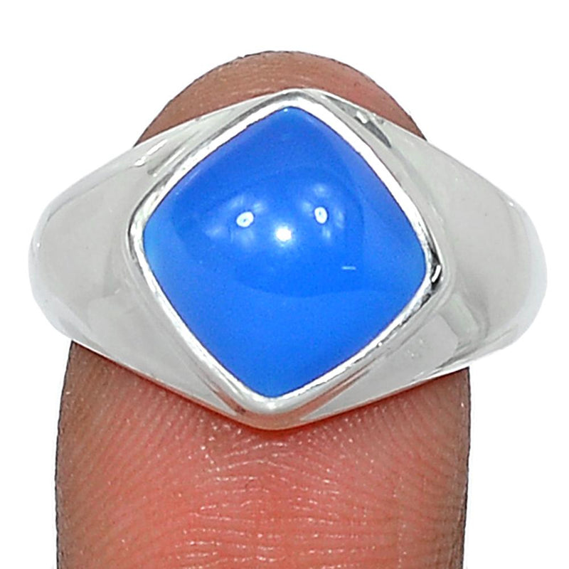 Solid - Blue Chalcedony Ring - BCDR817