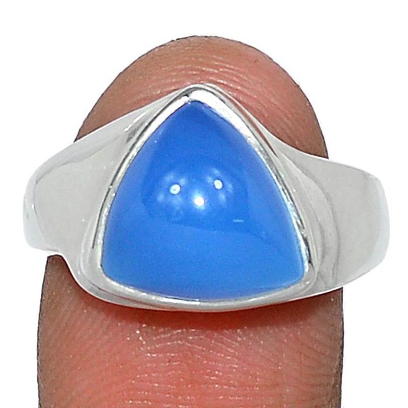 Solid - Blue Chalcedony Ring - BCDR818