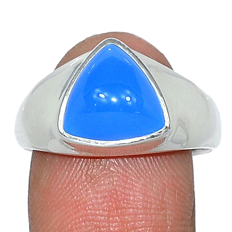 Solid - Blue Chalcedony Ring - BCDR826