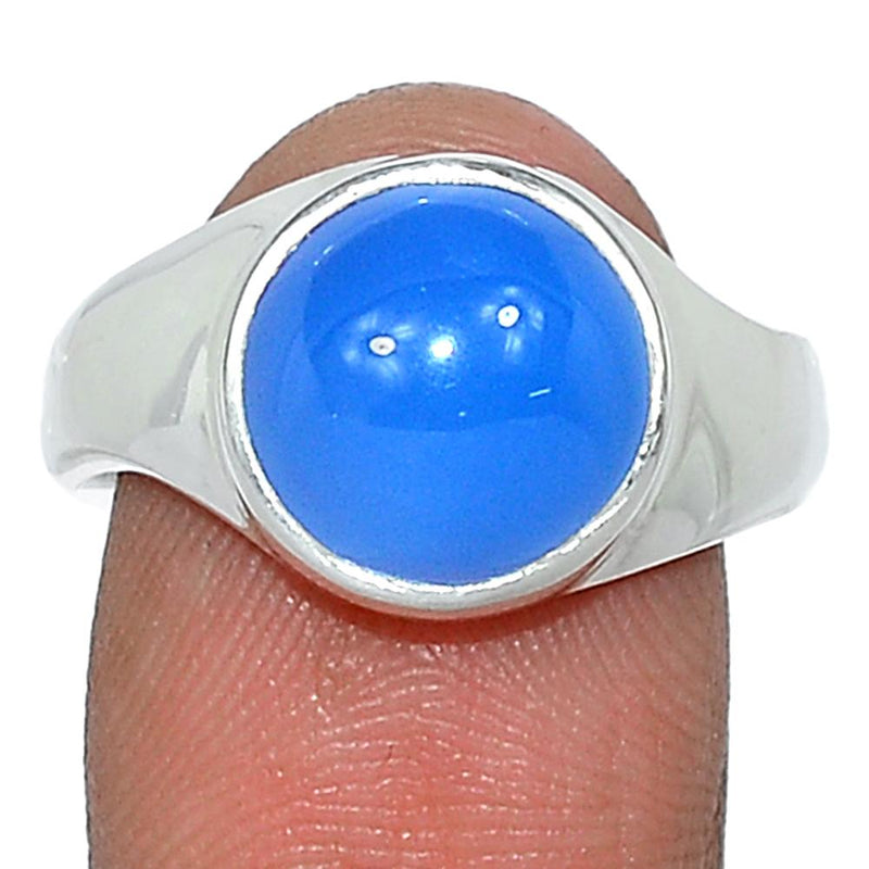 Solid - Blue Chalcedony Ring - BCDR829