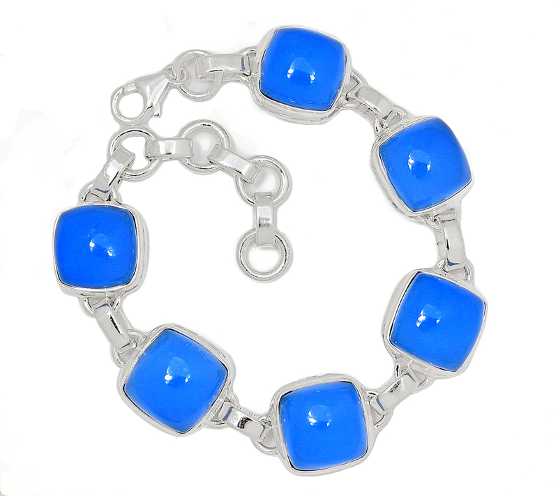 7.8" Blue Chalcedony Bracelets - BCDB82