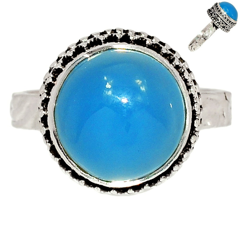 Fine Filigree - Blue Chalcedony Ring - BCDR831