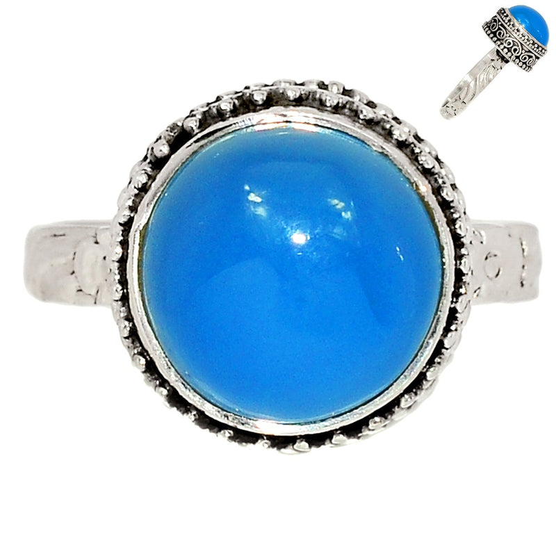 Fine Filigree - Blue Chalcedony Ring - BCDR839
