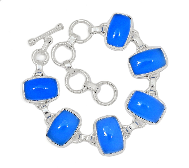 8.1" Blue Chalcedony Bracelets - BCDB83