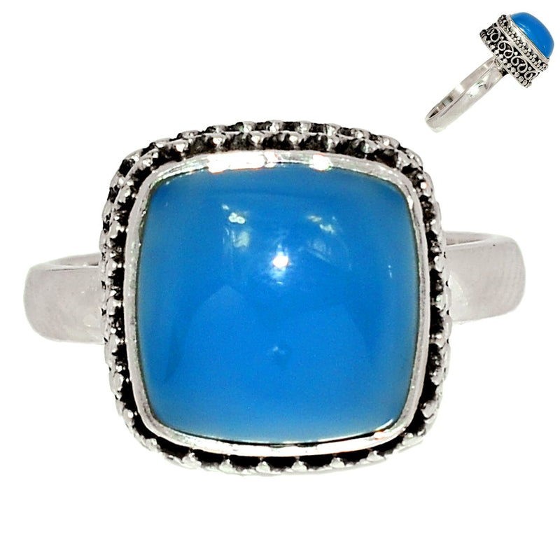 Fine Filigree - Blue Chalcedony Ring - BCDR847