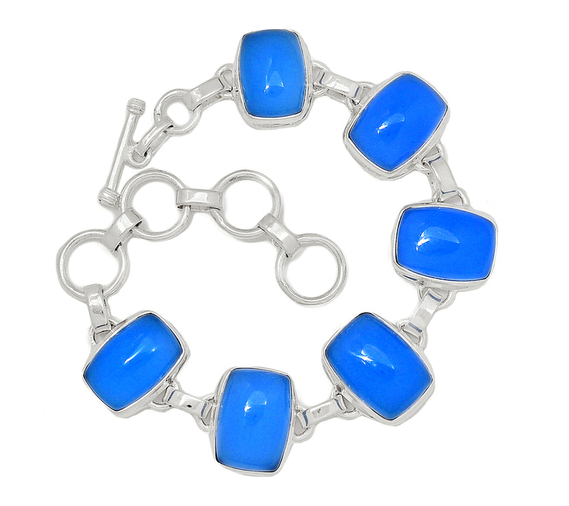 8.1" Blue Chalcedony Bracelets - BCDB89