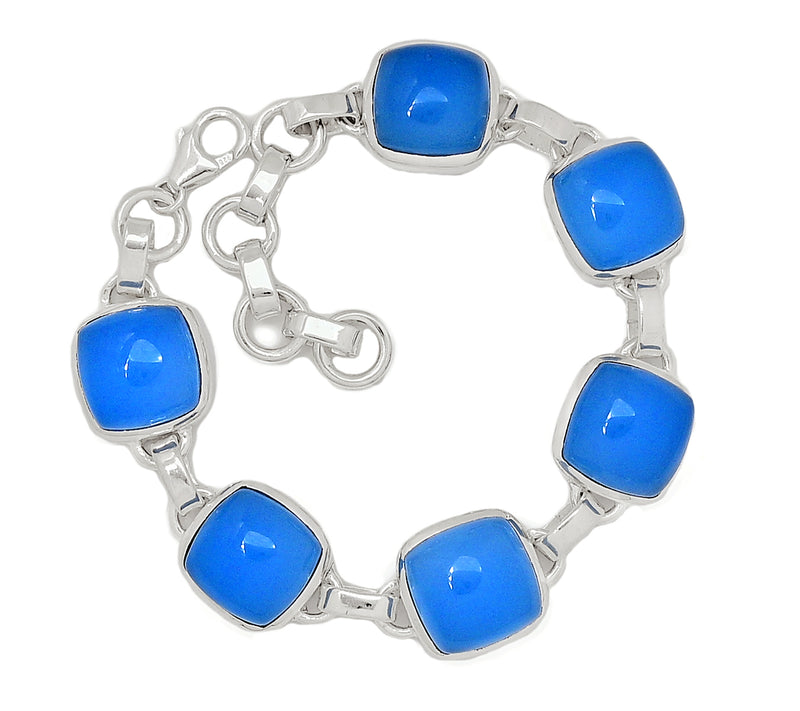 7.7" Blue Chalcedony Bracelets - BCDB93