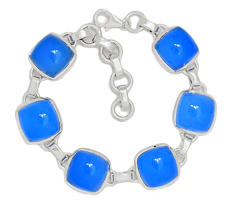 8" Blue Chalcedony Bracelets - BCDB94