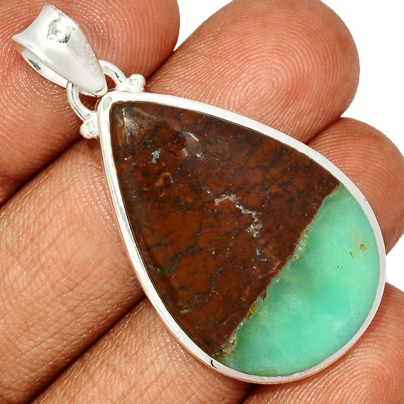 1.8" Boulder Chrysoprase Pendants - BCPP689