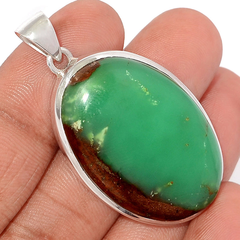 1.8" Boulder Chrysoprase Pendants - BCPP701