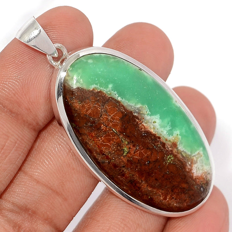 2.2" Boulder Chrysoprase Pendants - BCPP705