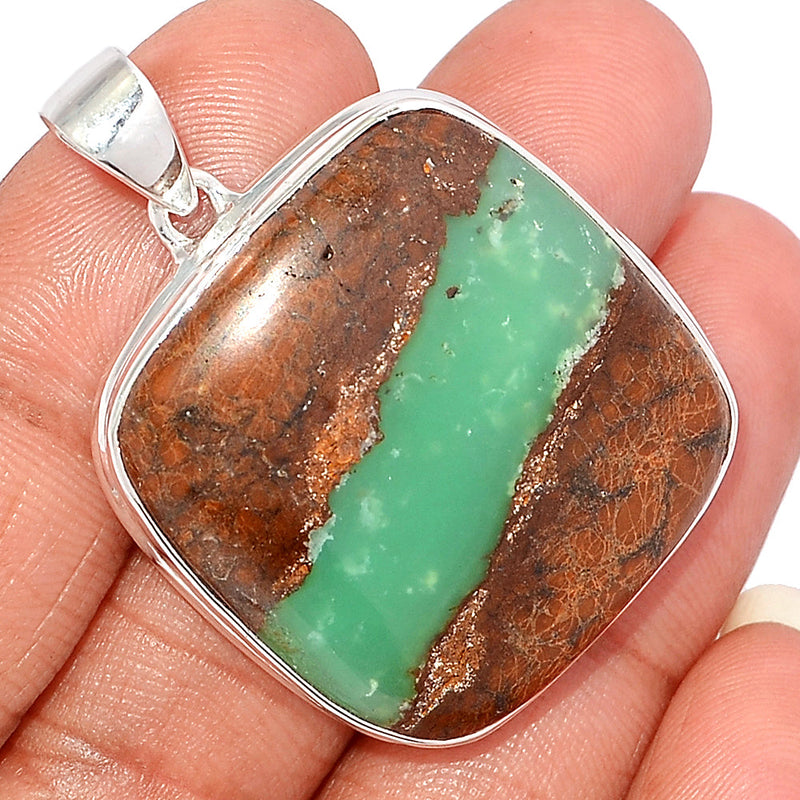 1.7" Boulder Chrysoprase Pendants - BCPP708