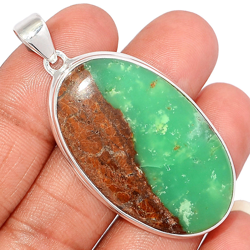 2.1" Boulder Chrysoprase Pendants - BCPP709