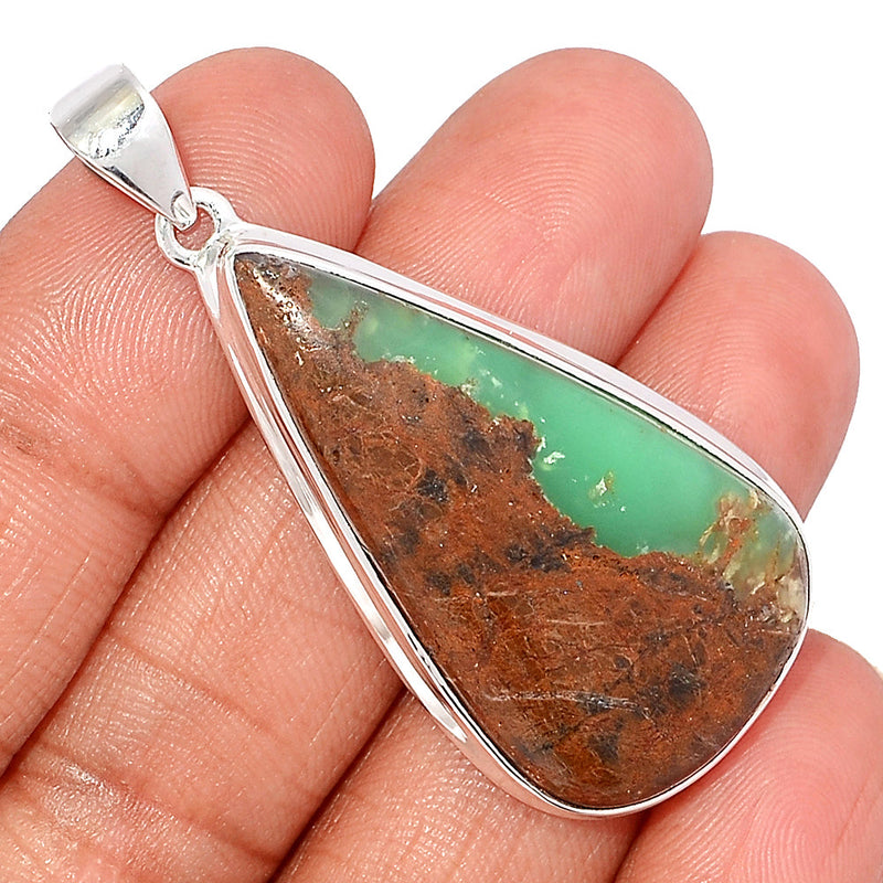 2.1" Boulder Chrysoprase Pendants - BCPP712