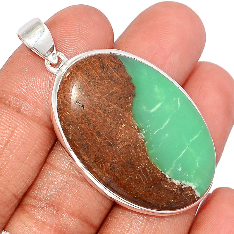 2" Boulder Chrysoprase Pendants - BCPP713