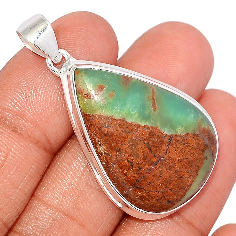 1.7" Boulder Chrysoprase Pendants - BCPP714